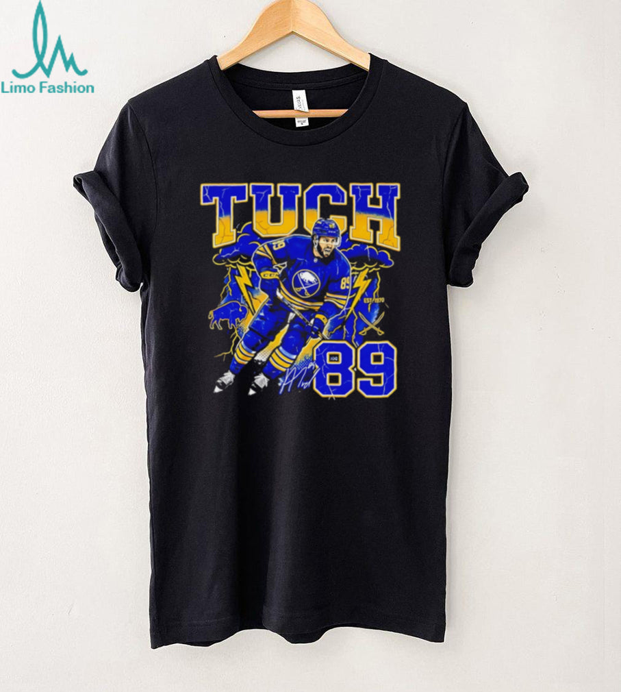 Alex Tuch #89 Buffalo Sabres Retro Lightning NHL Hockey Fan Graphic T Shirt