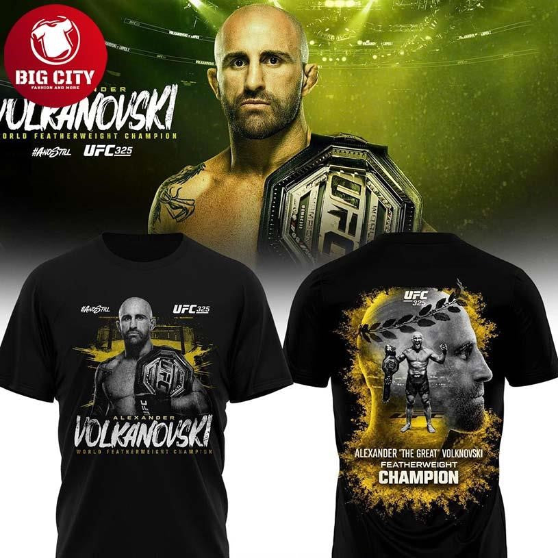 Alexander Volkanovski 2026 UFC 325 Featherweight Champion Two Sided Shirt