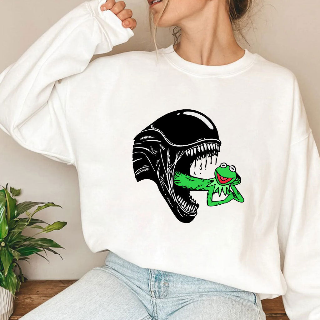 Alien Kermit The Frog T Shirt