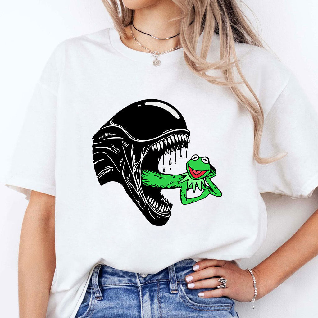 Alien Kermit The Frog T Shirt