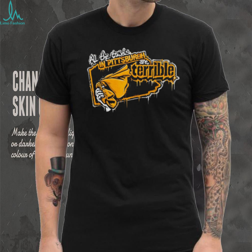 All The Towels In Pittsburgh Are Terrible Hockey Fan Rivalry Retro T Shirt