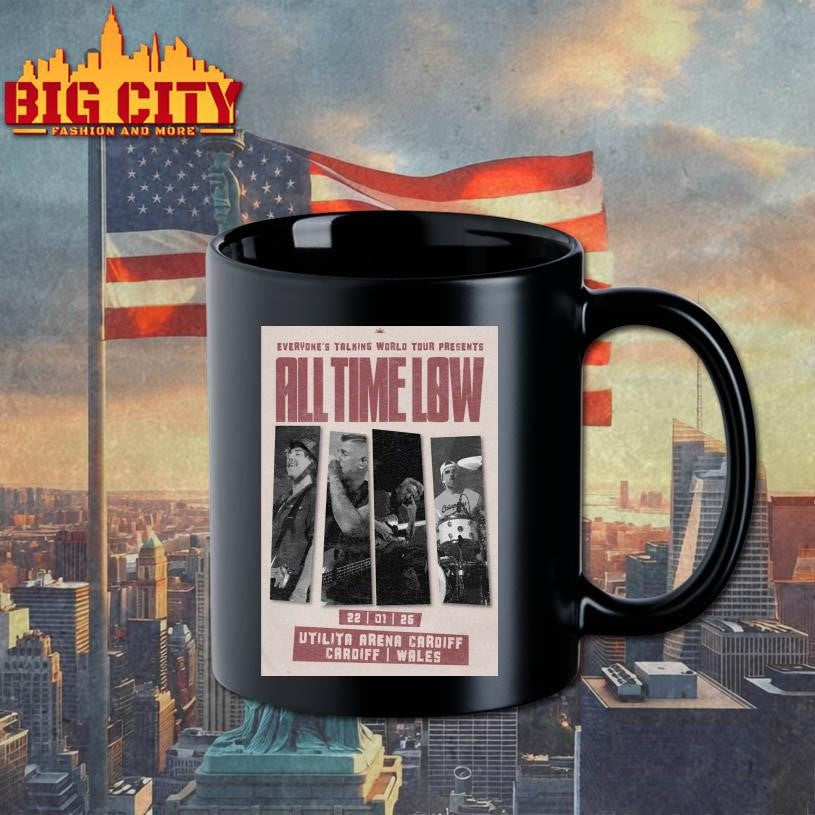 All Time Low Jan 22 2026 Cardiff Wales Poster Shirt