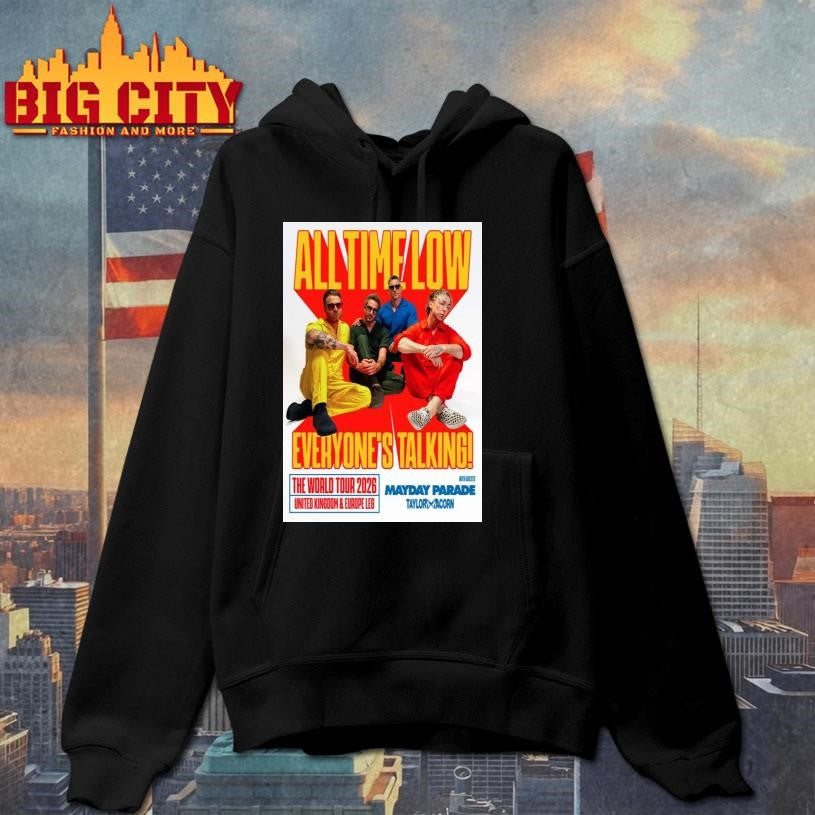 All Time Low The World Tour 2026 Poster Shirt