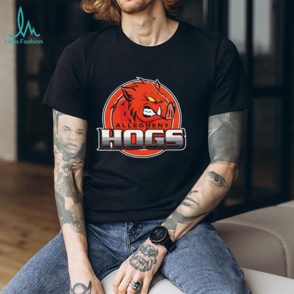 Allegheny Hogs Mascot Logo Sports Team Graphic T Shirt