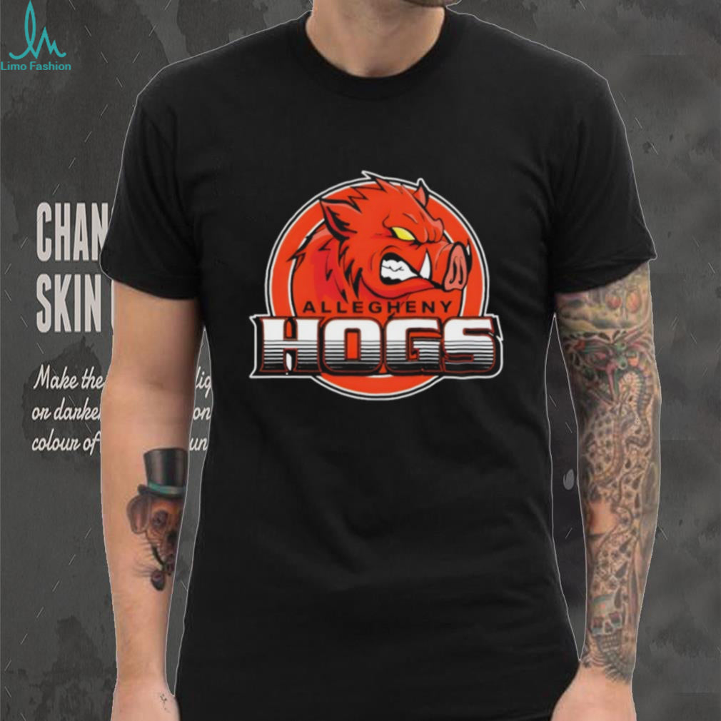 Allegheny Hogs Mascot Logo Sports Team Graphic T Shirt