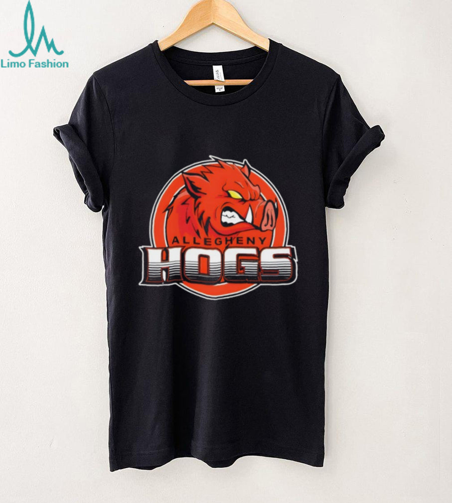 Allegheny Hogs Mascot Logo Sports Team Graphic T Shirt