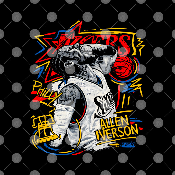 Allen Iverson Philadelphia 76ers T Shirt