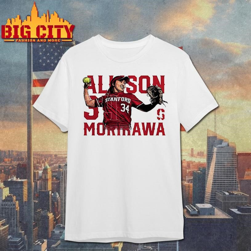 Allison Morikawa Stanford Softball NCAA Caricature Shirt