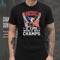 America 11 Time World War Champs Patriot Eagle T Shirt