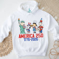 America 250 1776 2026 Peanuts Gang Patriotic Holiday Shirt