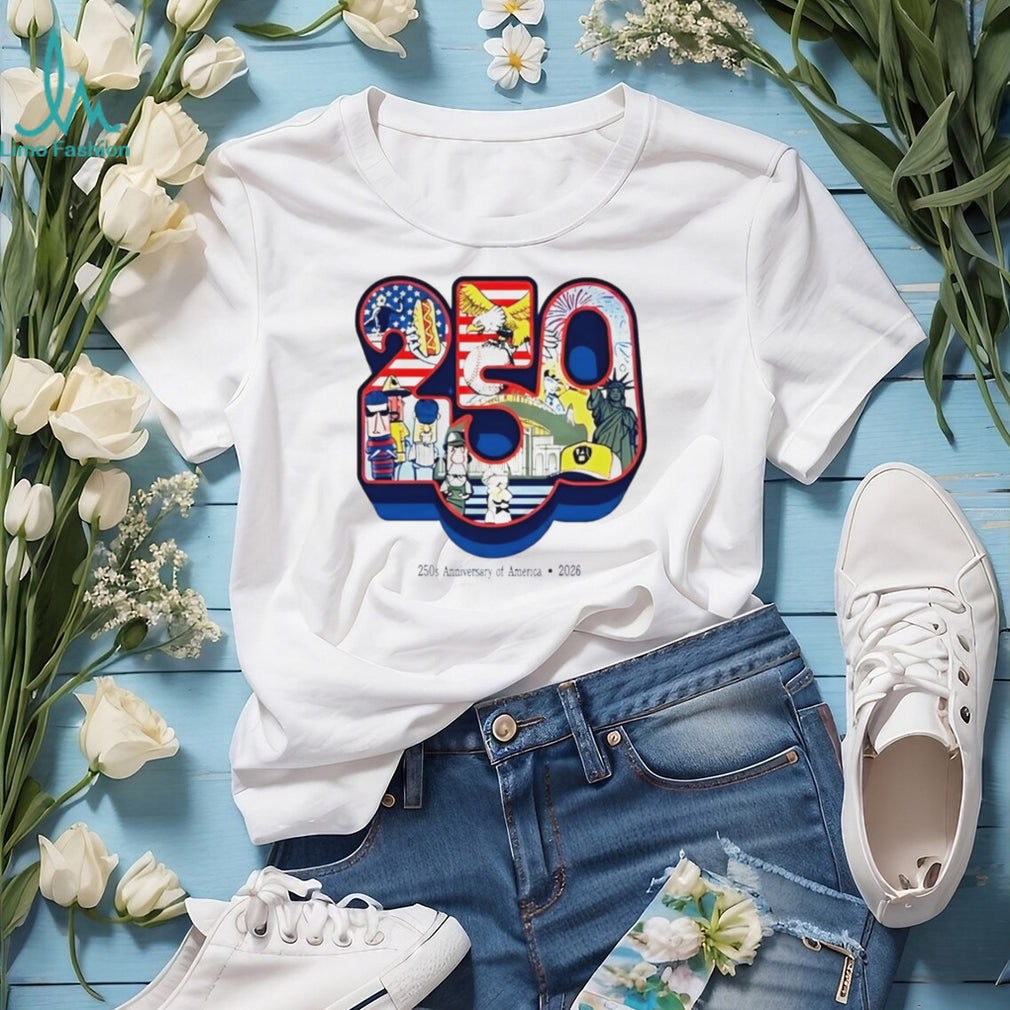 America 250th Anniversary 2026 Patriotic Symbols USA T Shirt