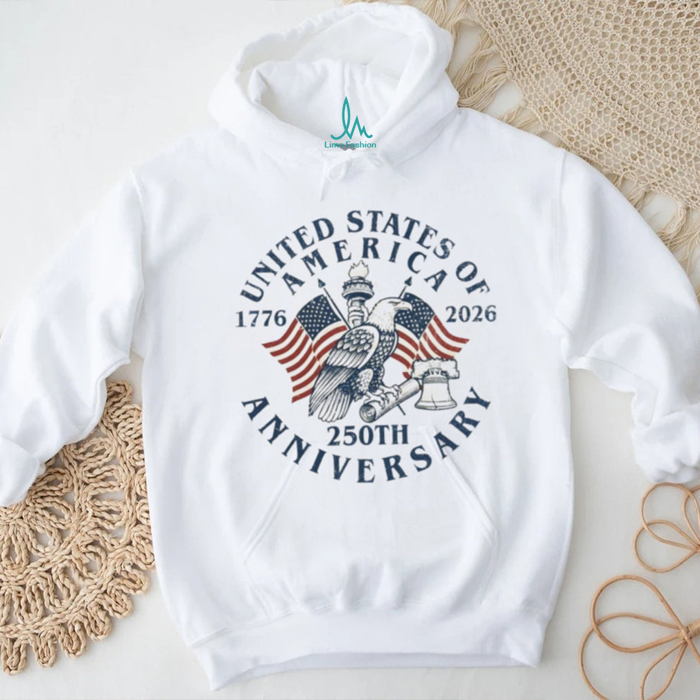 America 250th Anniversary Eagle Liberty Bell Patriotic T Shirt