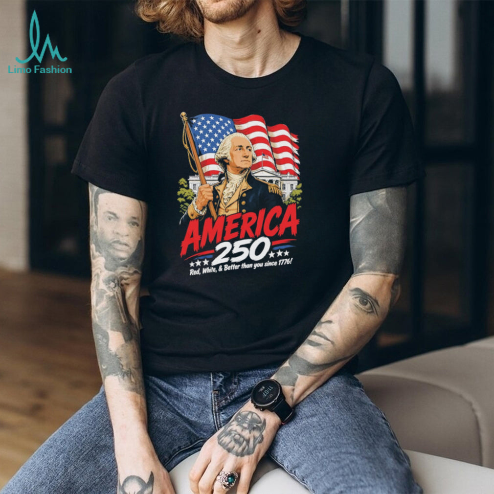 America 250th Anniversary George Washington Patriotic 1776 T Shirt