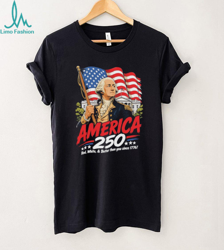 America 250th Anniversary George Washington Patriotic 1776 T Shirt