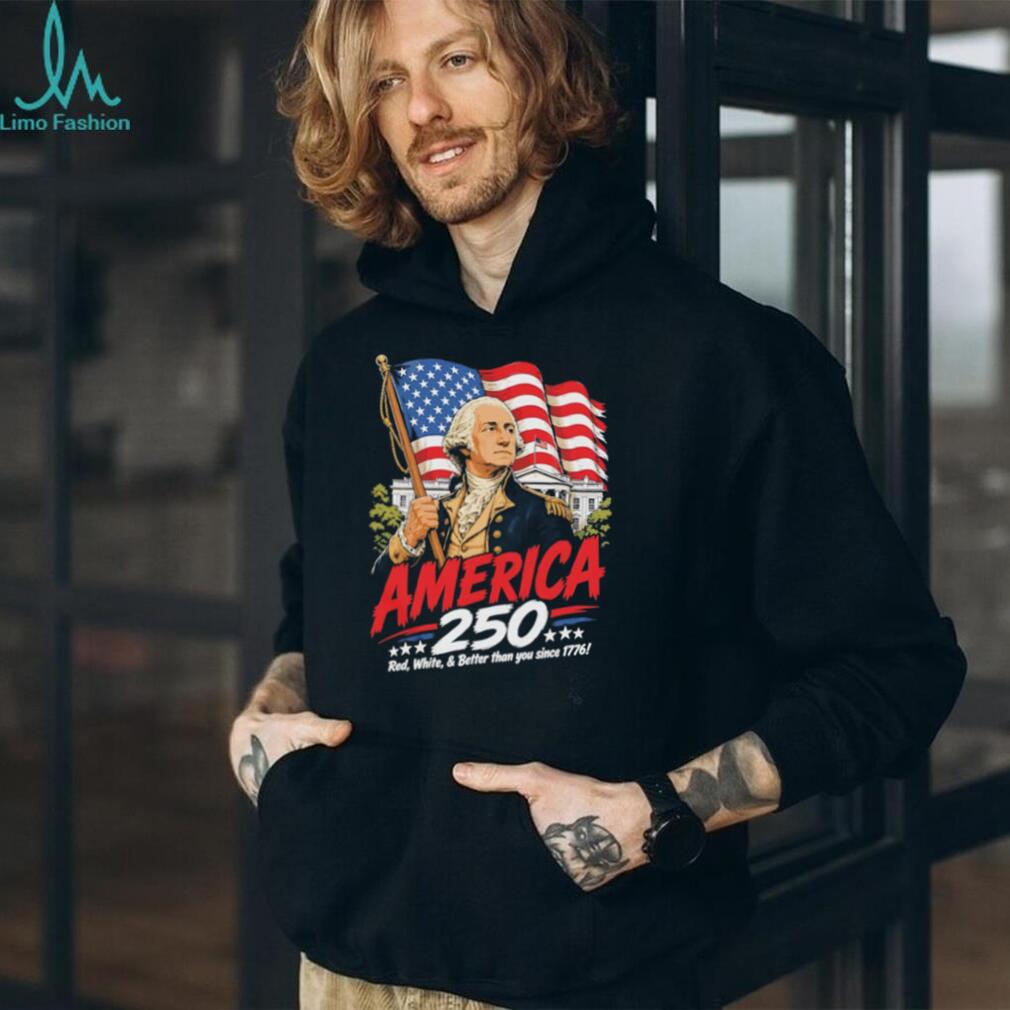 America 250th Anniversary George Washington Patriotic 1776 T Shirt