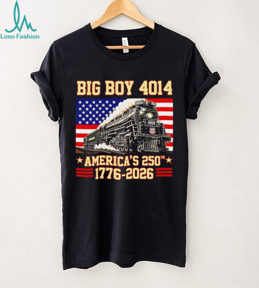 America 250th Big Boy 4014 Train US Flag Shirt