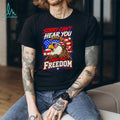 American Bald Eagle Mullet Sunglasses Sorry Can’t Hear You Over This Freedom Patriotic T Shirt