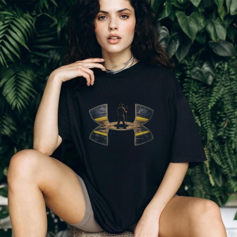 American Farmer Denim Pitchfork Harvest Graphic T Shirt
