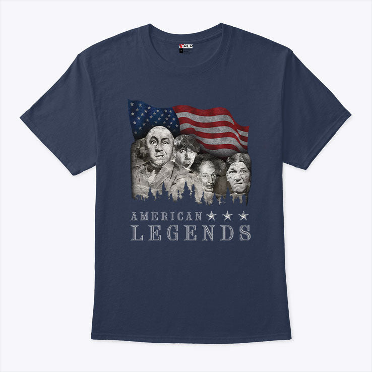 American Legends Rushmorons The Three Stooges Shirt