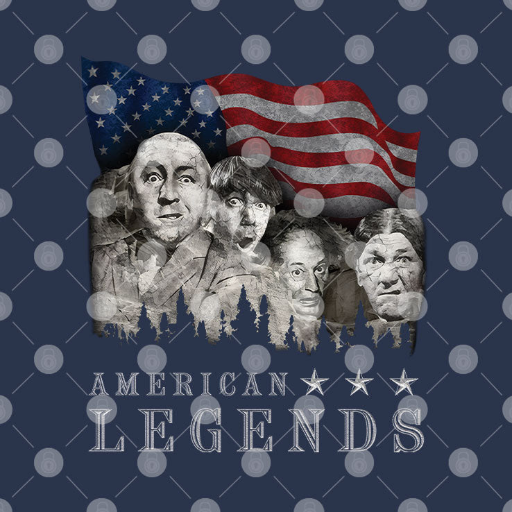 American Legends Rushmorons The Three Stooges Shirt