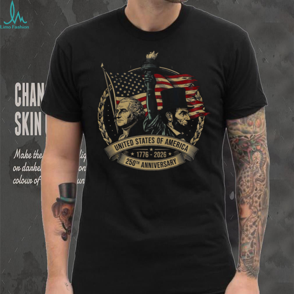 American Semiquincentennial Washington and Lincoln Heritage Tee