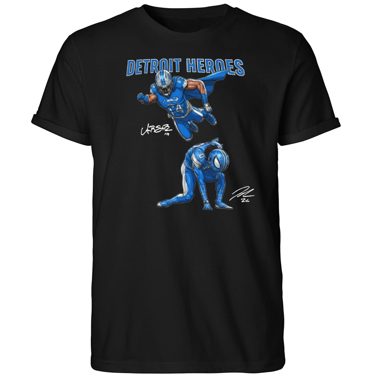 Amon Ra St Brown And Jahmyr Gibbs Detroit Heroes 2025 Shirt