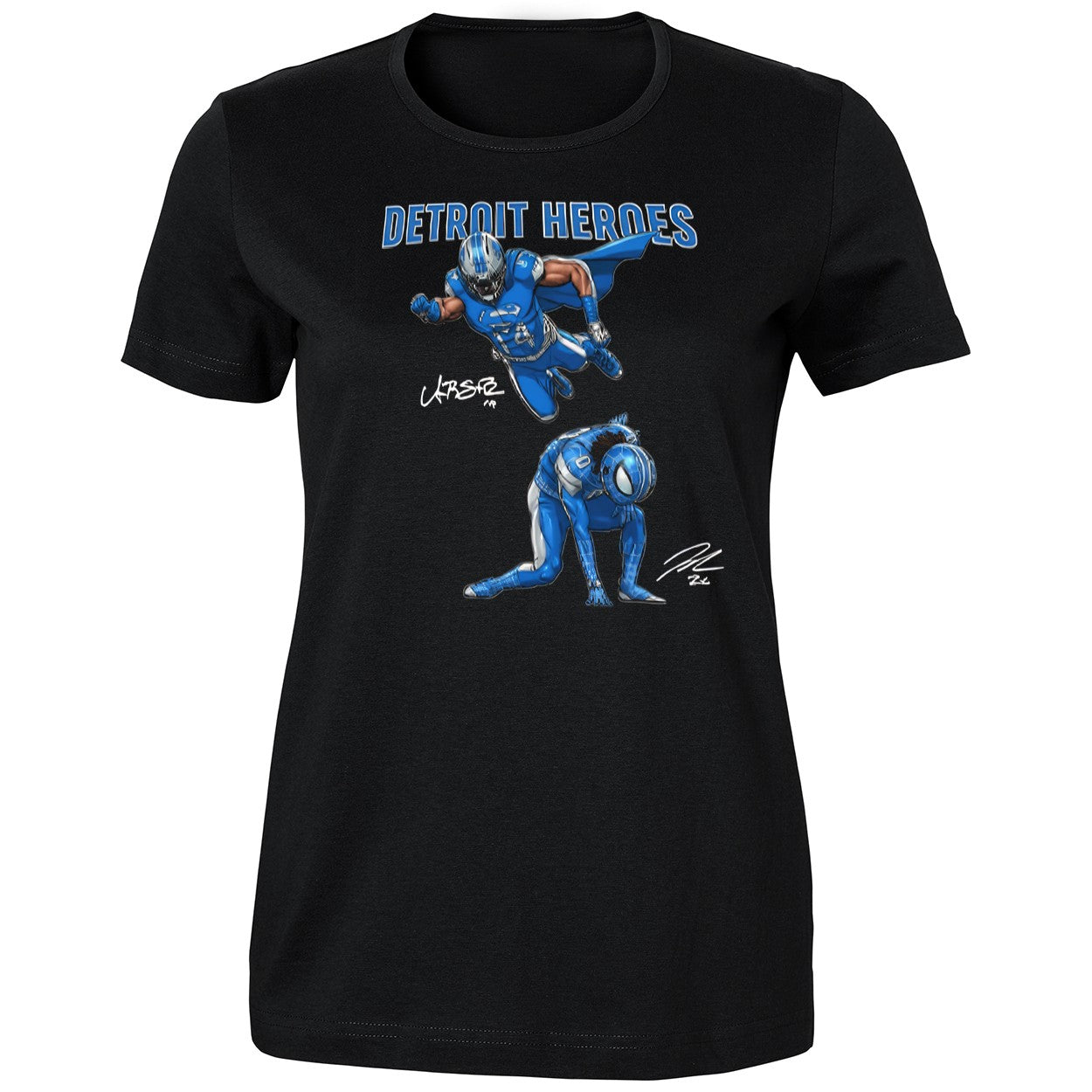 Amon Ra St Brown And Jahmyr Gibbs Detroit Heroes 2025 Shirt