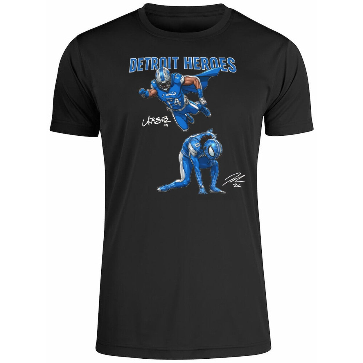Amon Ra St Brown And Jahmyr Gibbs Detroit Heroes 2025 Shirt