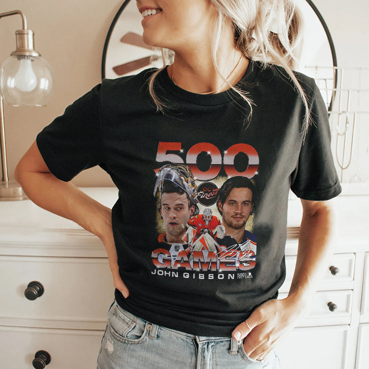 Anaheim Ducks John Gibson 500 Games Shirt