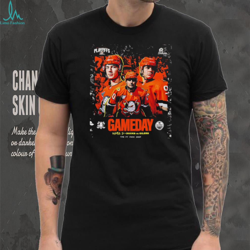 Anaheim Ducks vs Edmonton Oilers Gameday NHL Playoffs T Shirt