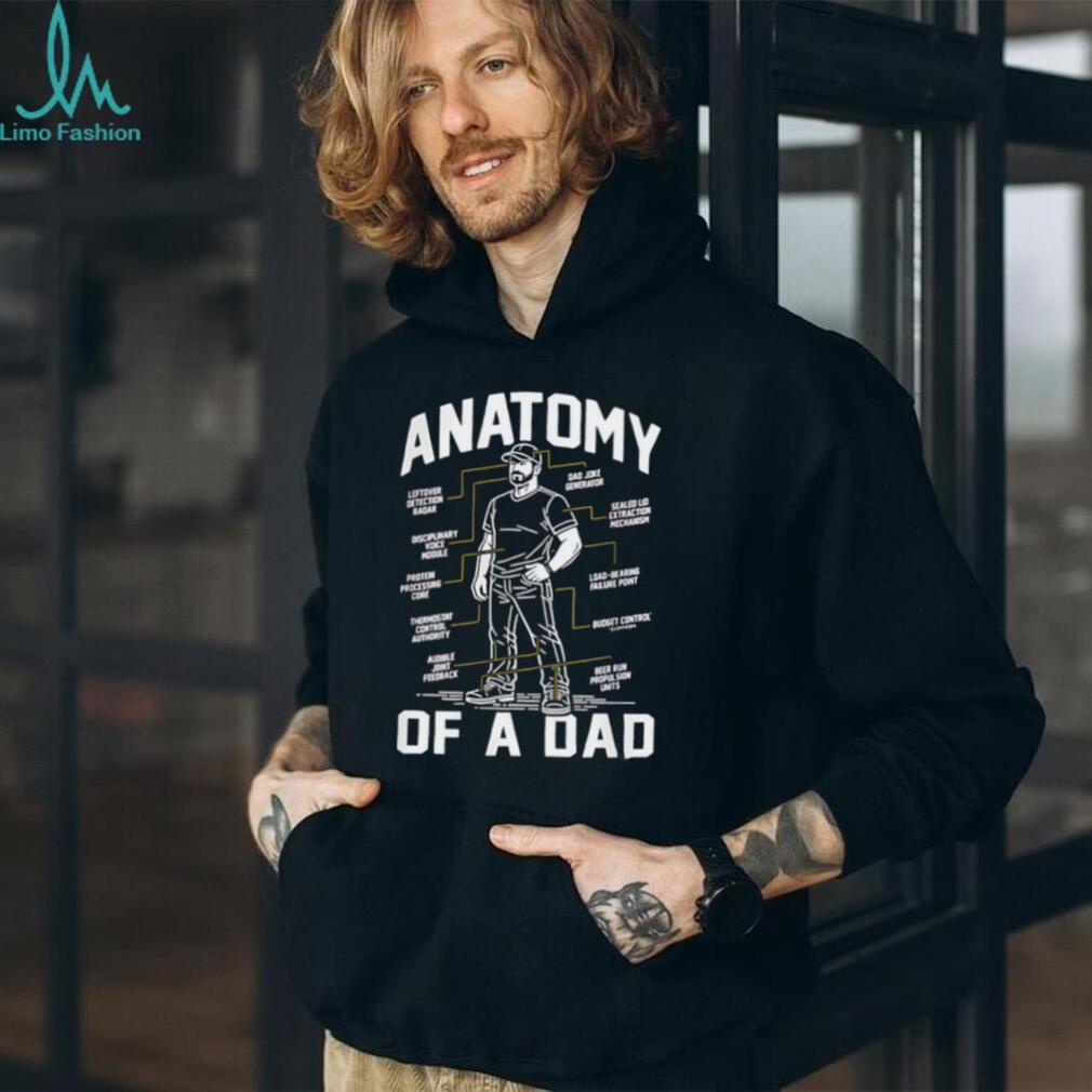 Anatomy of a Dad Funny Fatherhood Diagram Father’s Day Humor Retro Style Gift for Men T Shirt