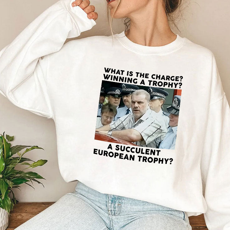 Ange Postecoglou What Is The Charge Winning A Trophy A Succulent European Trophy Shirt