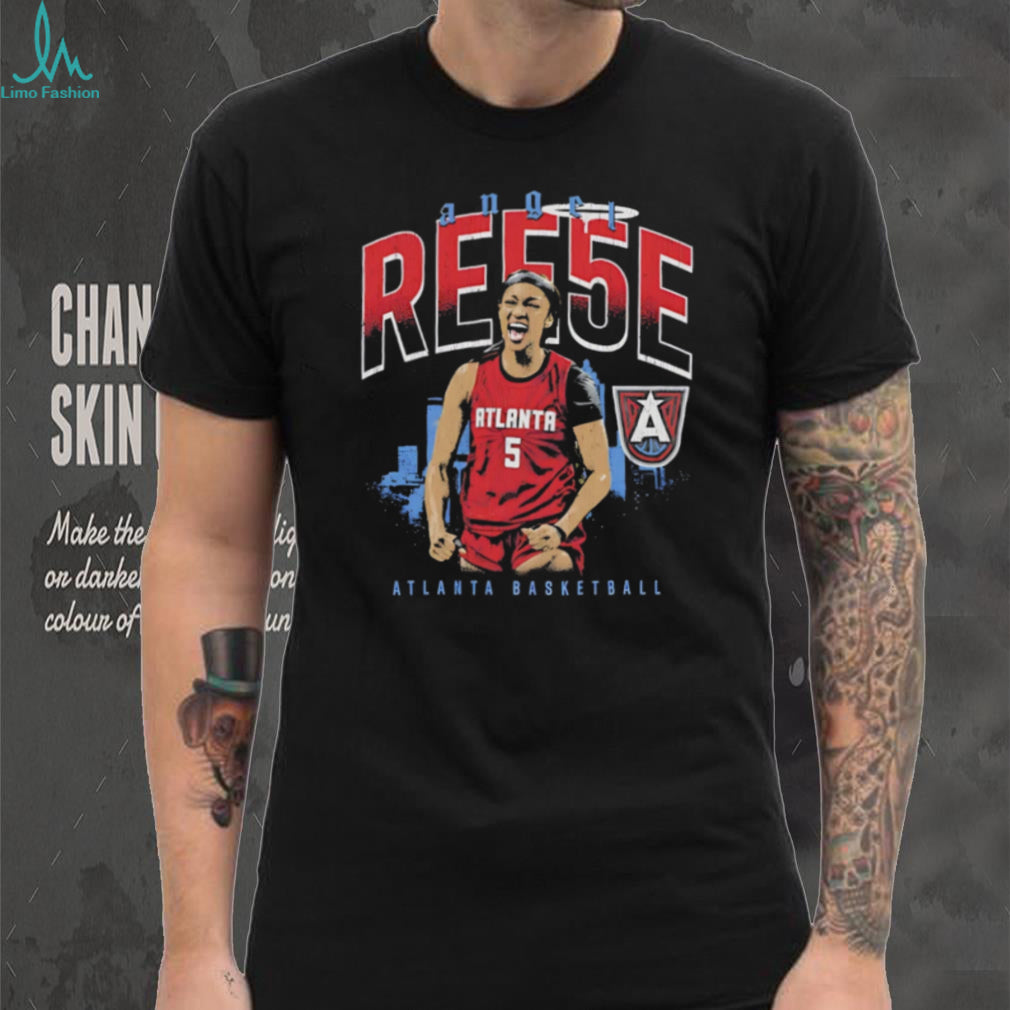 Angel Reese Atlanta Basketball Sky High Power Graphic T Shirt