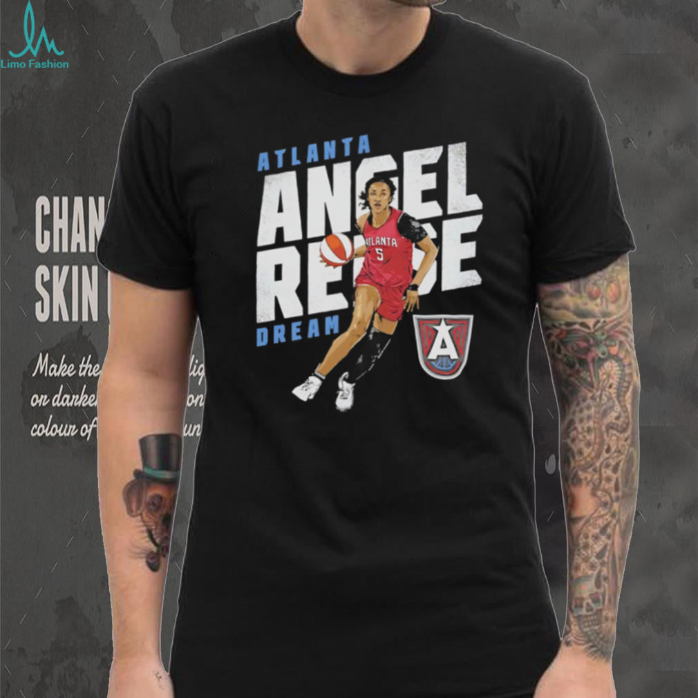 Angel Reese Atlanta Dream Dribble Action Sports Graphic T Shirt