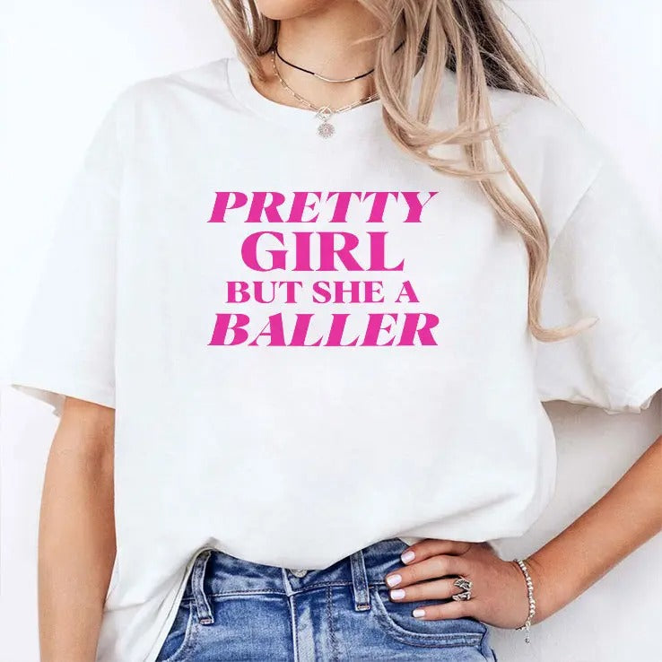 Angel Reese Pretty Girl But She A Baller Shirt