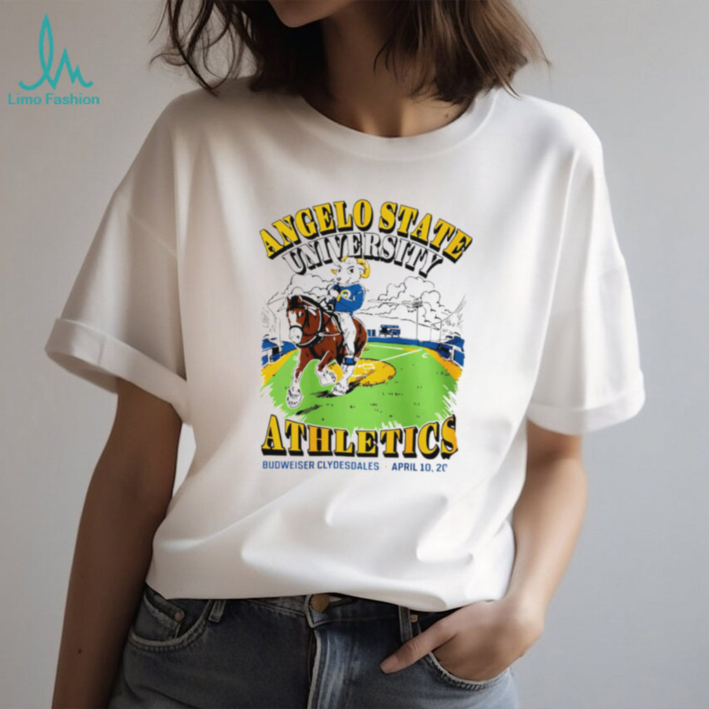 Angelo State University Athletics Budweiser Clydesdales 2026 T Shirt