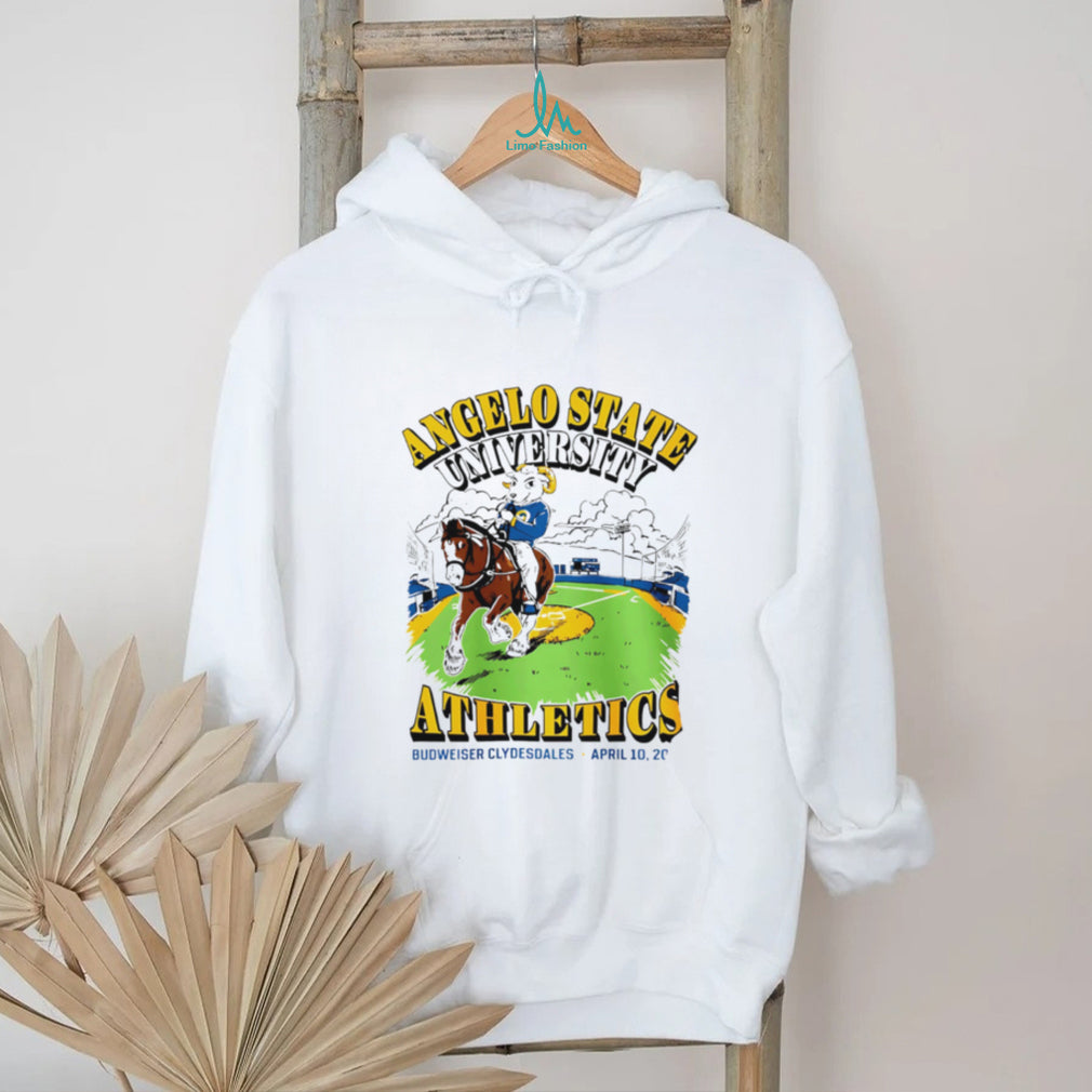 Angelo State University Athletics Budweiser Clydesdales 2026 T Shirt