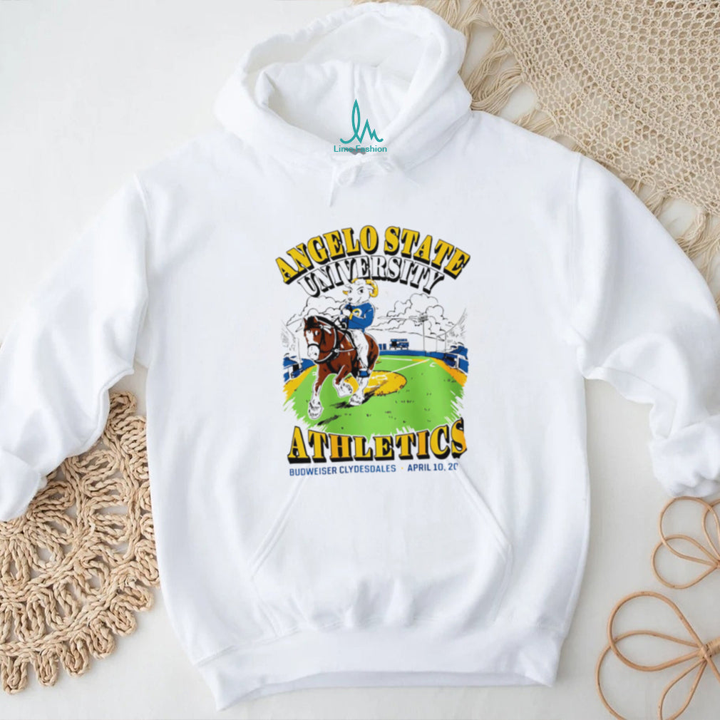 Angelo State University Athletics Budweiser Clydesdales 2026 T Shirt