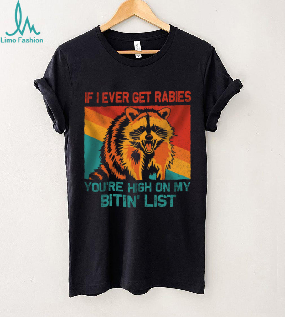 Angry Raccoon Retro Vintage Wildlife Humor Animal Shirt