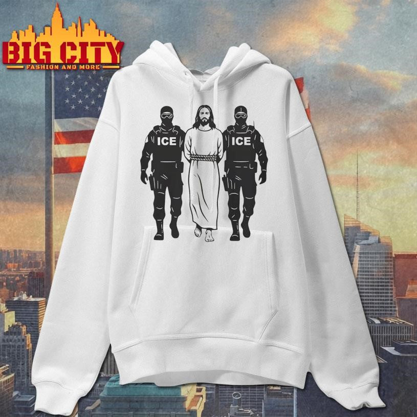 Anti-ICE Jesus Arrested Shirt
