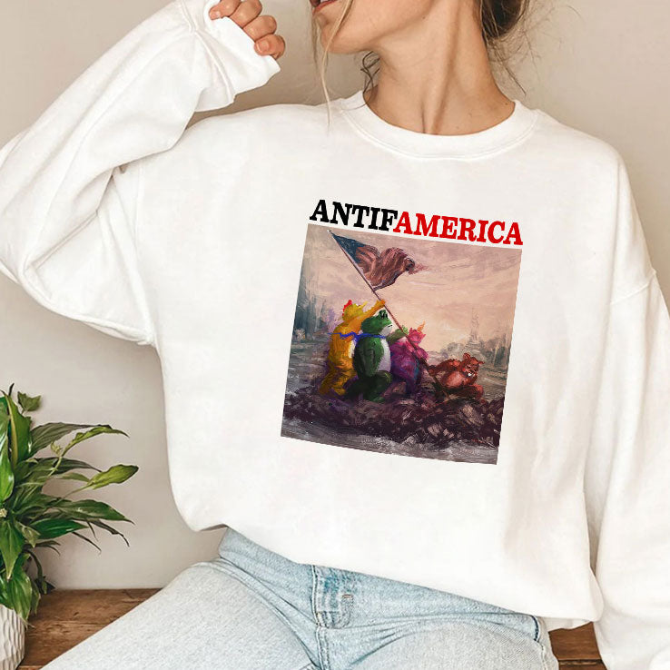 Antifamerica Portland Frog T Shirt