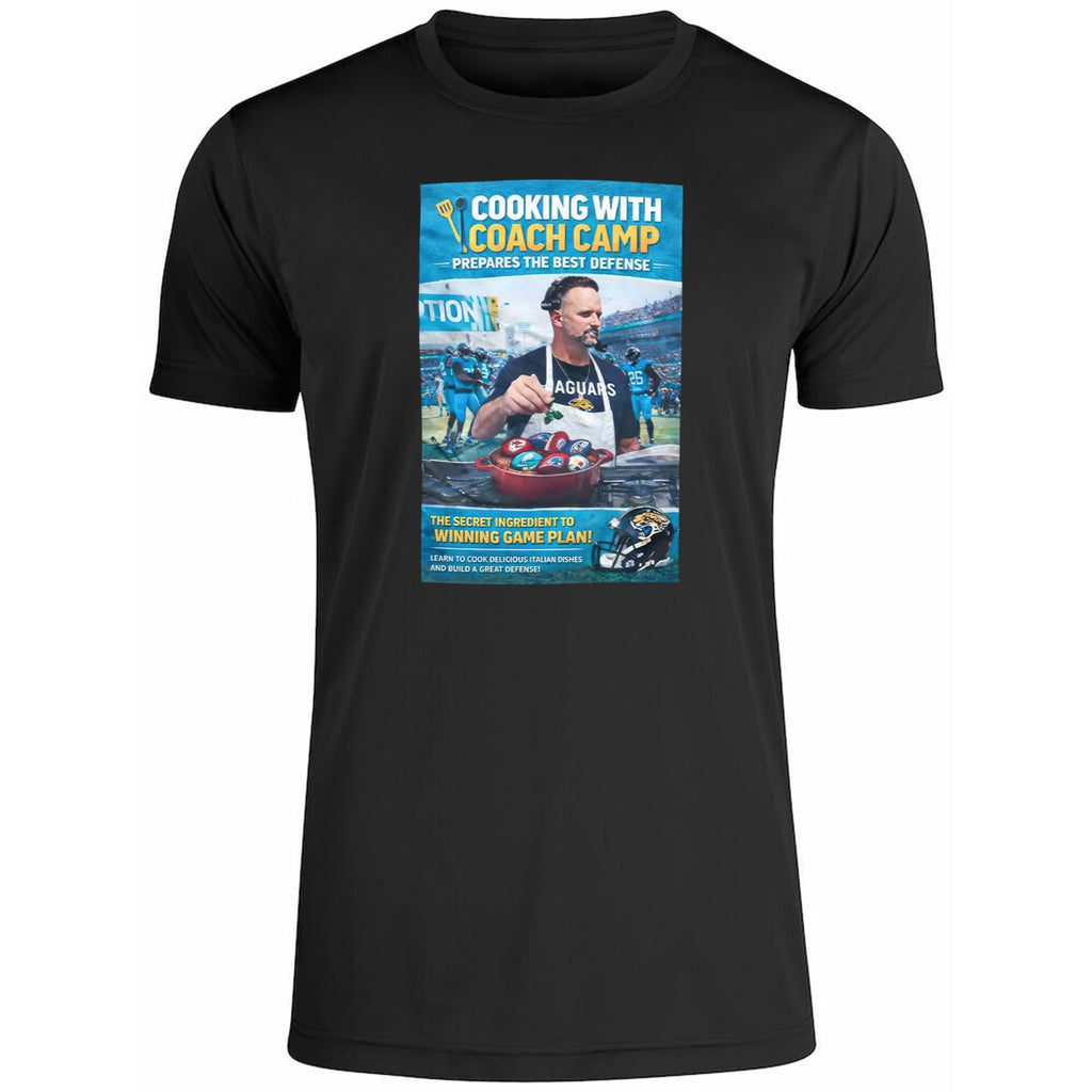 Antonio Johnson With Cooking With Coach Camp Shirt