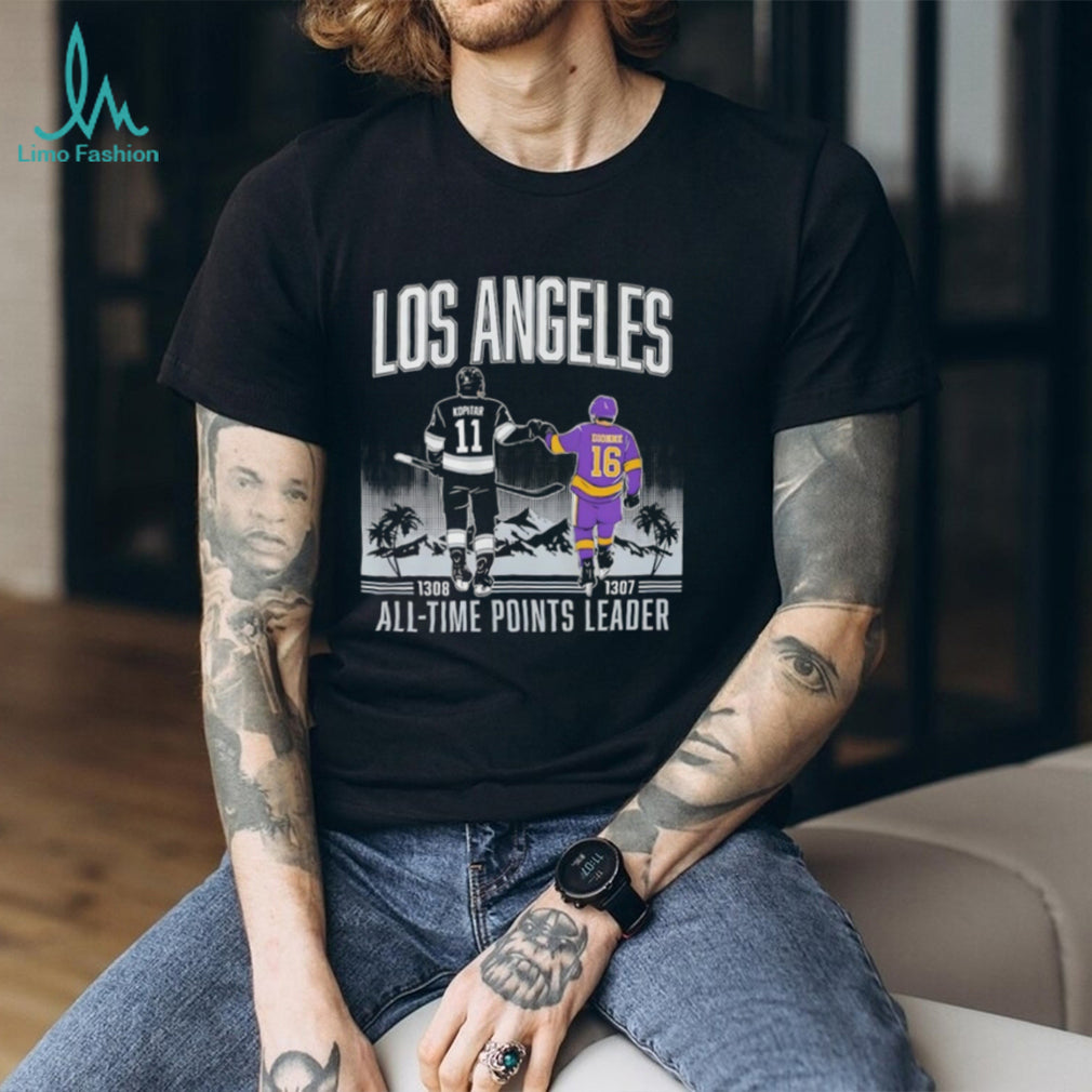 Anze Kopitar & Marcel Dionne Los Angeles Kings All Time Points Leader T Shirt