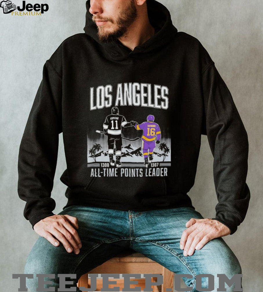Anze Kopitar & Marcel Dionne Los Angeles Kings All Time Points Leader T Shirt