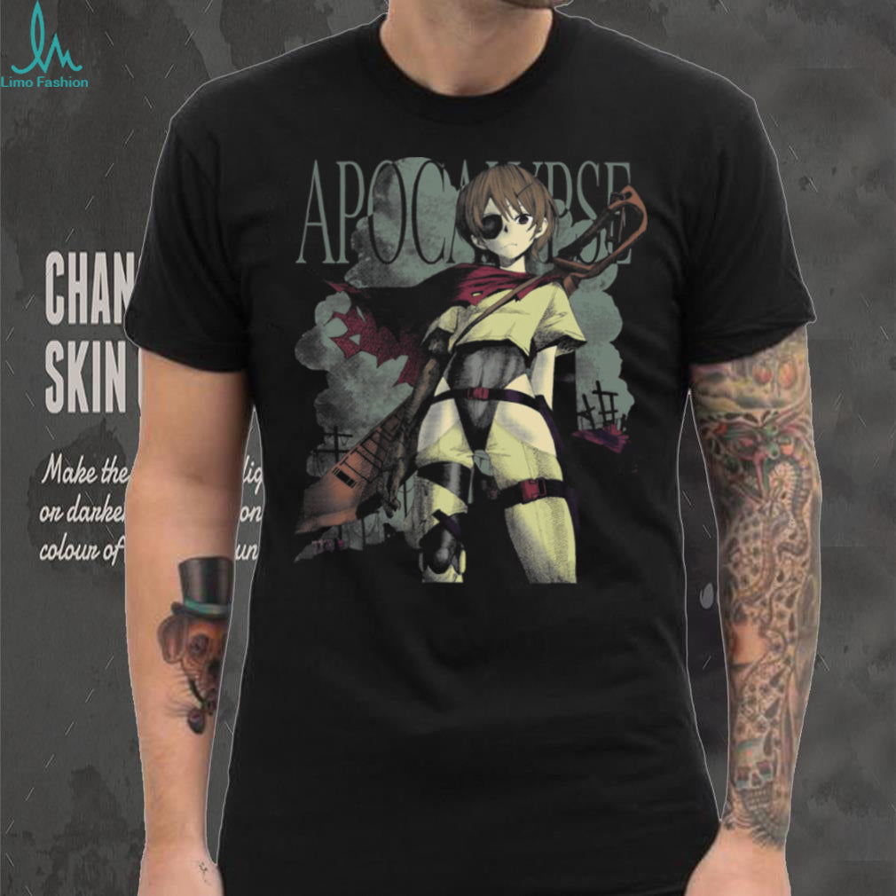 Apocalypse Anime Girl Aesthetic T Shirt Post Apocalyptic Manga Art