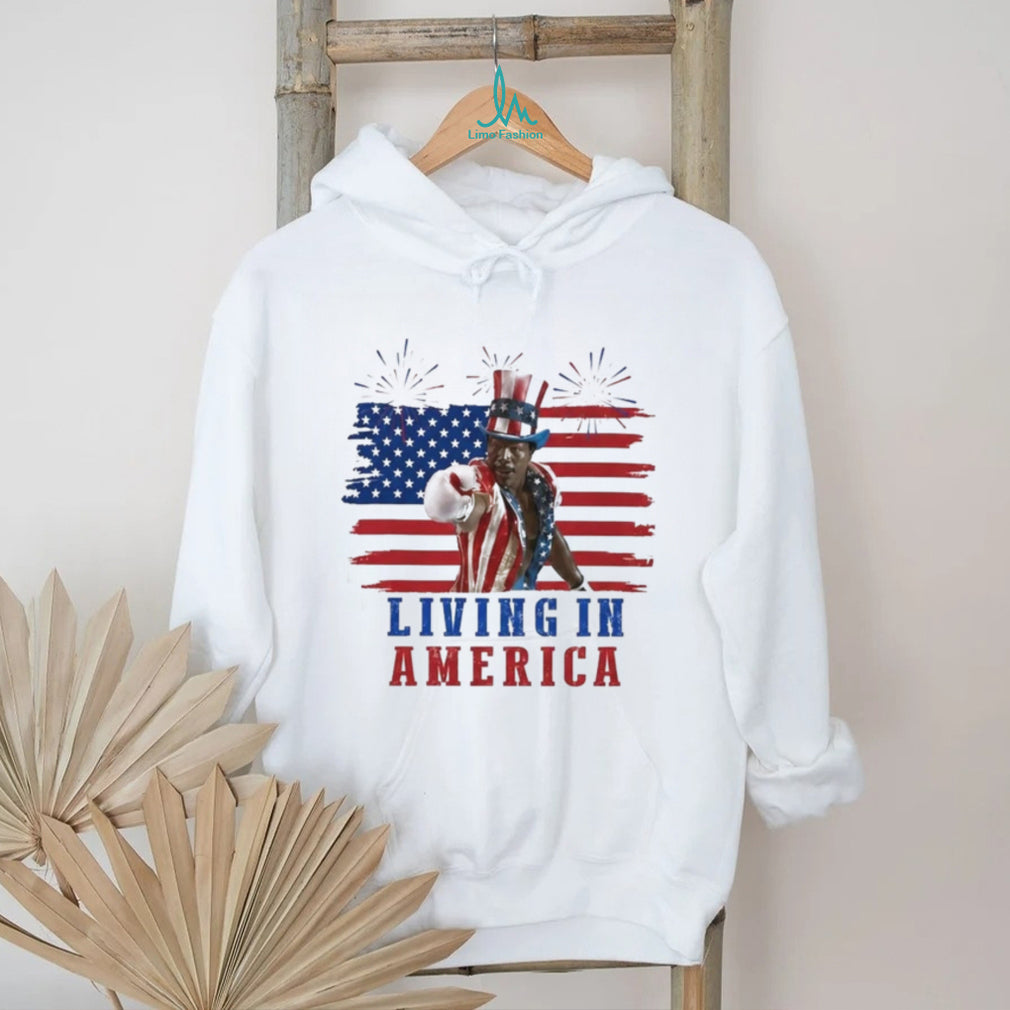Apollo Creed Living In America Boxing Shirt