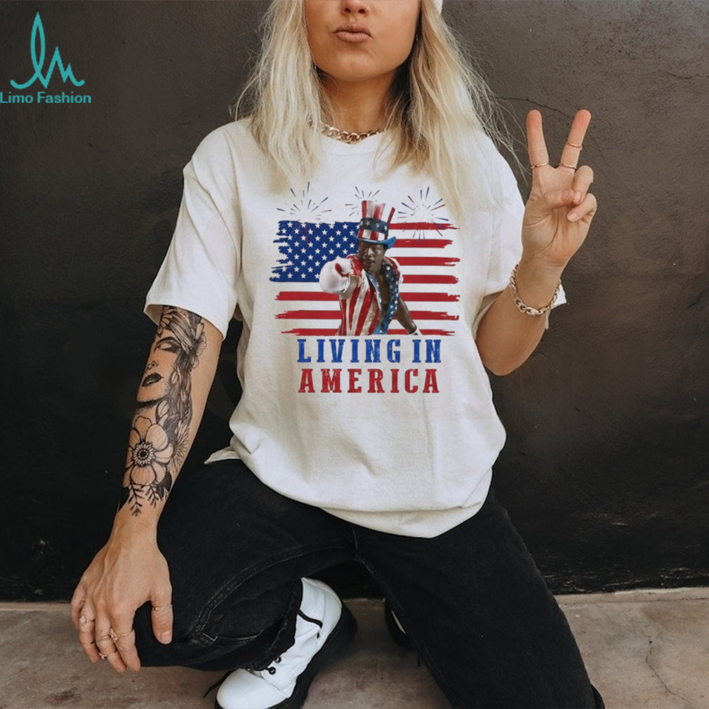 Apollo Creed Living In America Boxing Shirt
