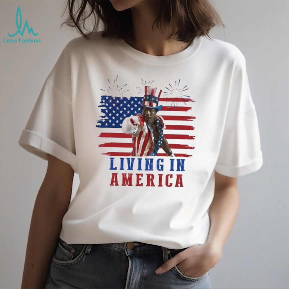 Apollo Creed Living In America Boxing Shirt