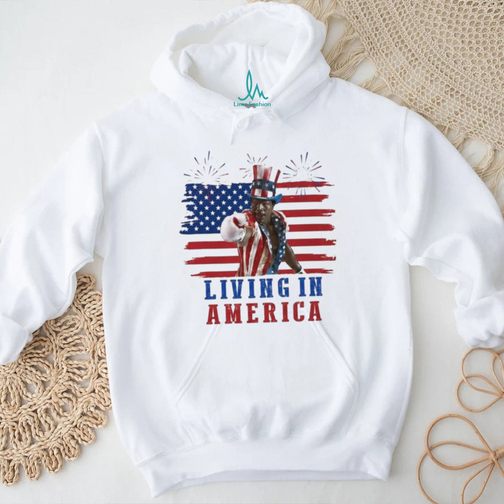 Apollo Creed Living In America Boxing Shirt