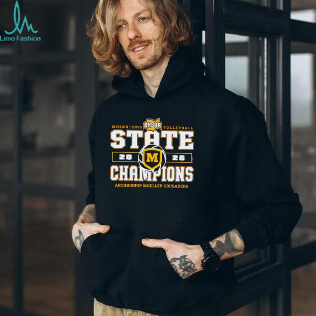 Archbishop Moeller Crusaders 2026 OHSAA Boys Volleyball D1 State Champions shirt